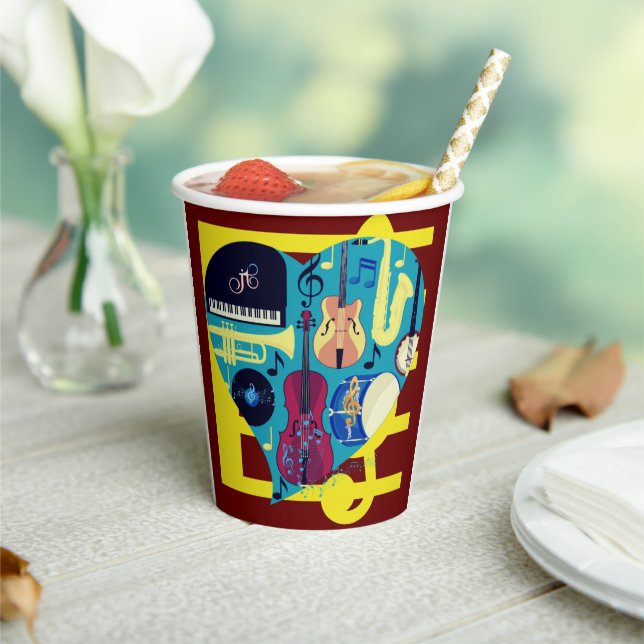 Jazz Blues Pappbecher (In Situ)