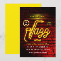 Jazz Blues Themed Party Einladung