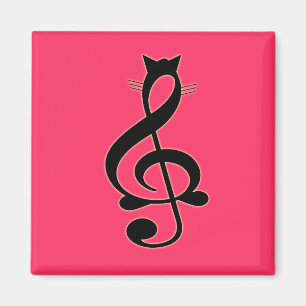 Jazz Cat Magnet