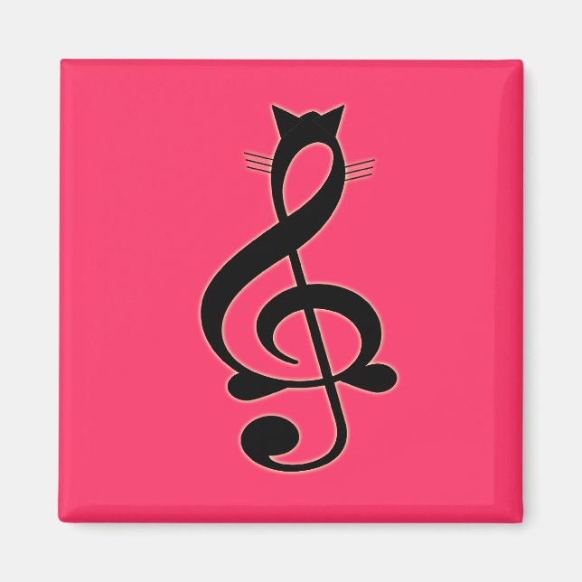 Jazz Cat Magnet (Vorne)