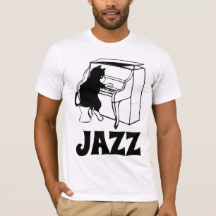 JAZZ CAT PIANO T - SHIRT T-SHIRTS