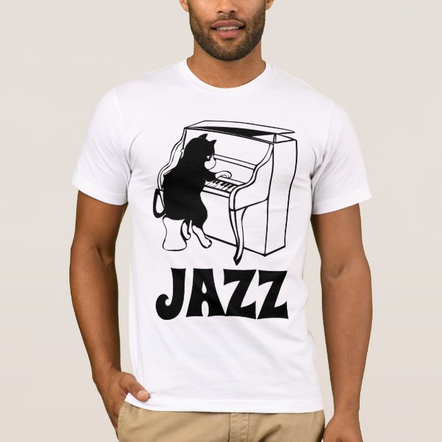 JAZZ CAT PIANO T - SHIRT T-SHIRTS (Vorderseite)