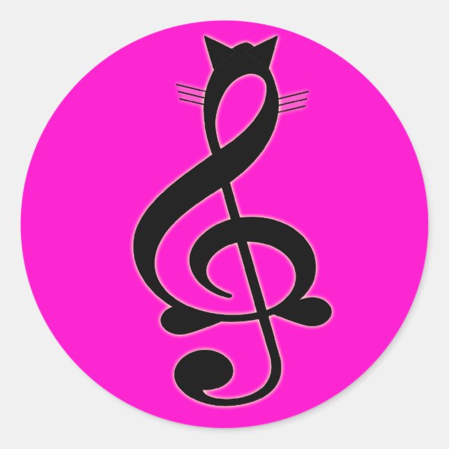 Jazz Cat Sticker (Vorderseite)