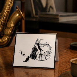 Jazz Cats | Falsche doppelte Notizkarte