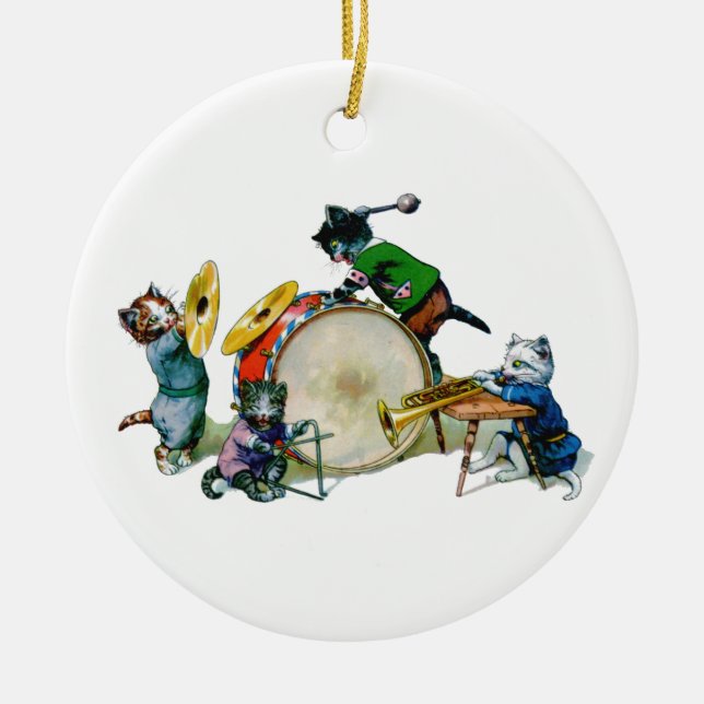Jazz Cats Keramikornament (Vorne)