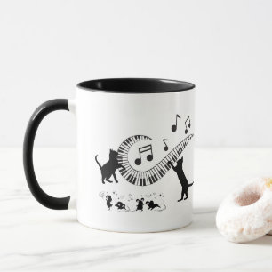 Jazz Cats   Klavier   Tasse des Kaffees
