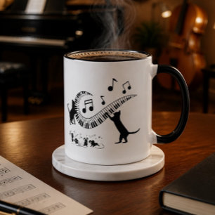 Jazz Cats   Klavier   Tasse des Kaffees