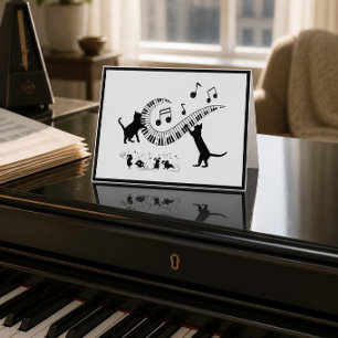 Jazz Cats Piano-Faltkarte