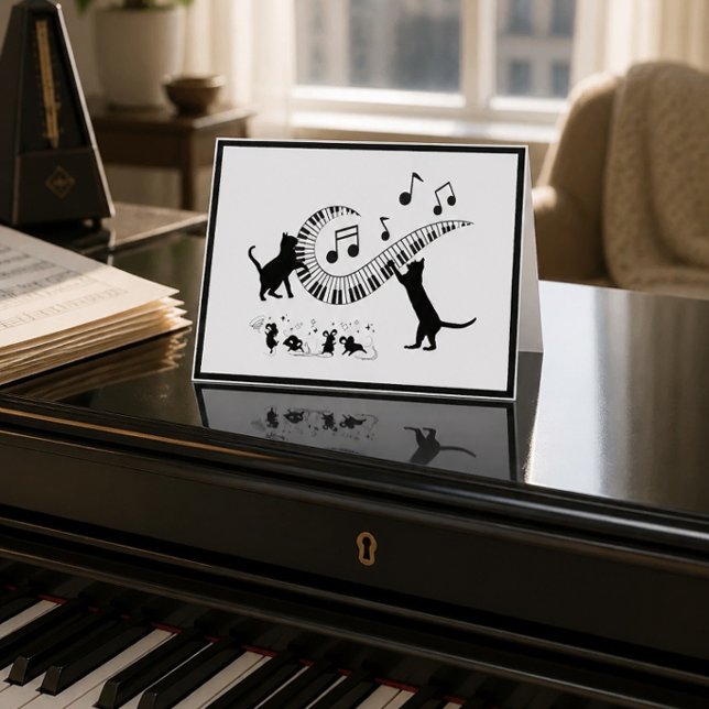Jazz Cats | Piano-Faltkarte (Von Creator hochgeladen)