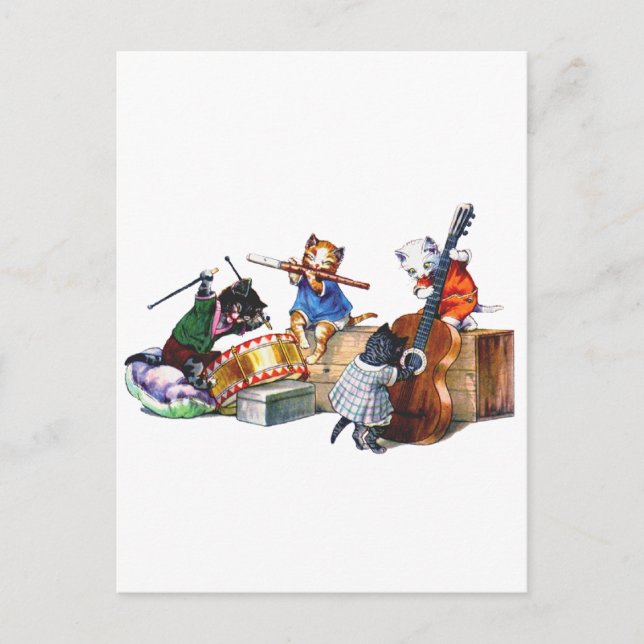 Jazz Cats Postkarte (Vorderseite)