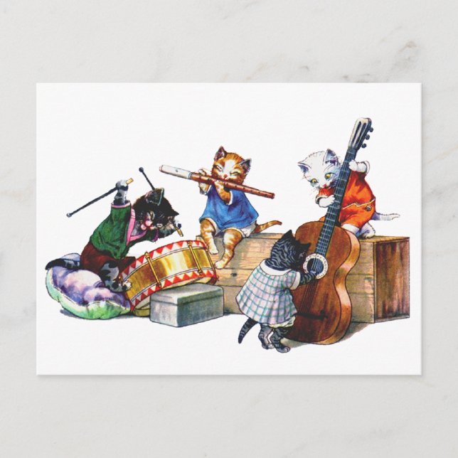 Jazz Cats Postkarte (Vorderseite)