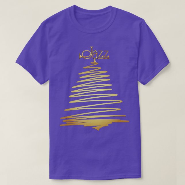 Jazz Christmas Tree T-Shirt (Design vorne)