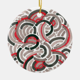 Jazz Coils Holiday Keramik Ornament