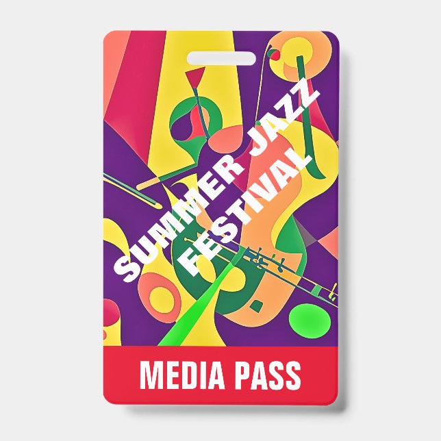 JAZZ CORPORATE MEDIA I.D. EVENT PASS AUSWEIS (Vorderseite)
