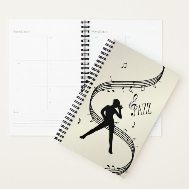 Jazz Dance Golden Music Planner Planer (Anzeige)