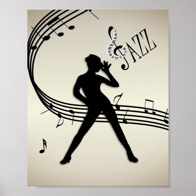 Jazz Dance Golden Music Poster (Vorne)