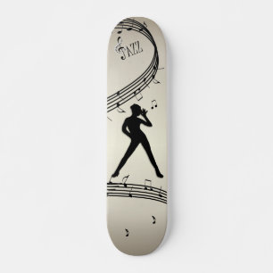 Jazz Dance Golden Music Skateboard