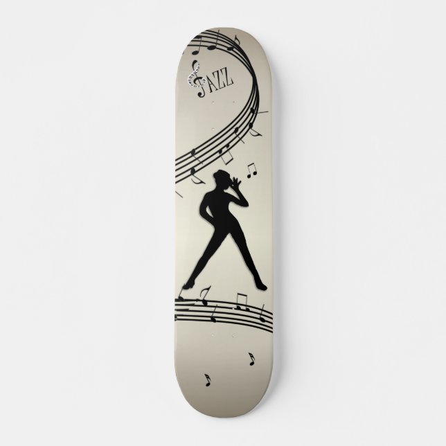 Jazz Dance Golden Music Skateboard (Vorne)