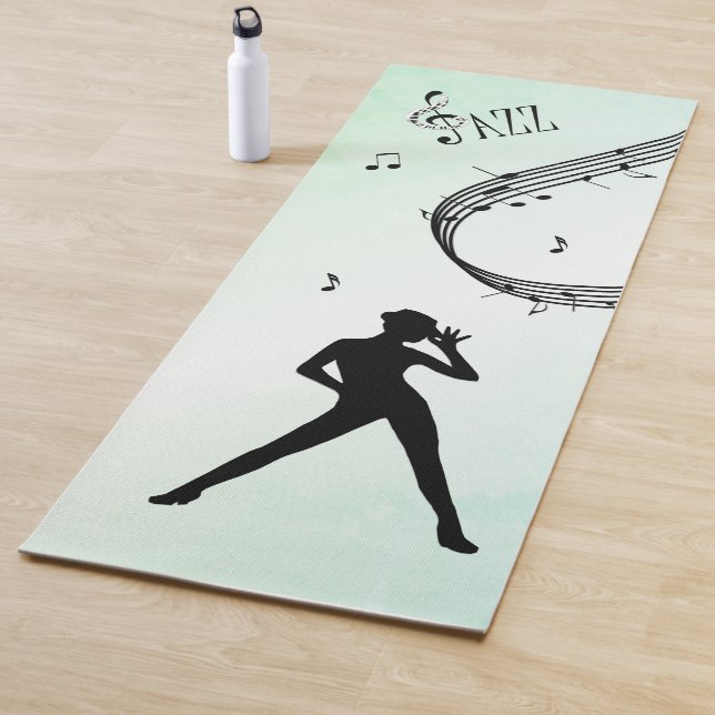 Jazz Dance Green Music Yogamatte (Beispiel)
