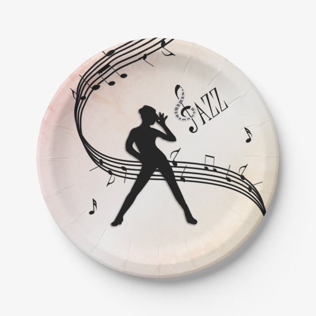 Jazz Dance Pappteller (Vorderseite)
