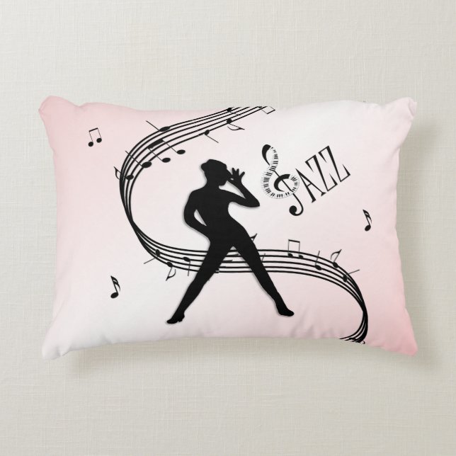 Jazz Dance Pink Accent Kissen (Vorderseite)