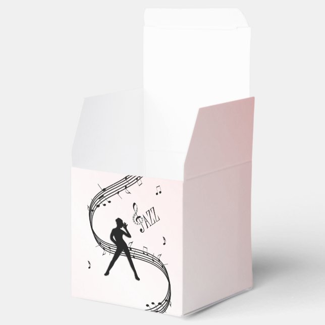 Jazz Dance Pink Music Geschenkschachtel (Geöffnet)