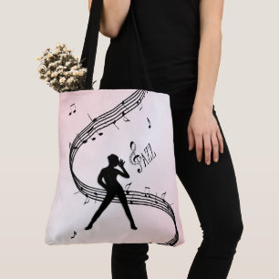 Jazz Dance Pink Music Tote Tasche