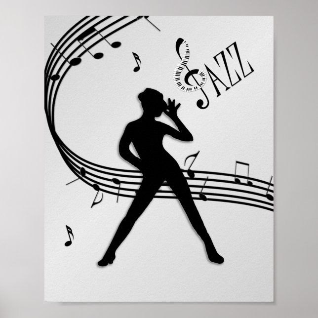 Jazz Dance Silver Poster (Vorne)
