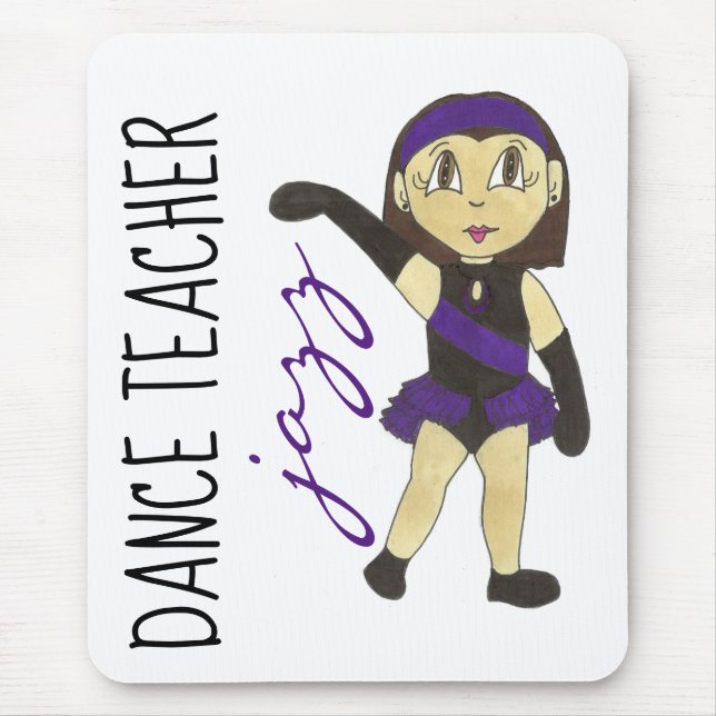 Jazz Dance Teacher Instructor (in englischer Sprac Mousepad (Vorne)