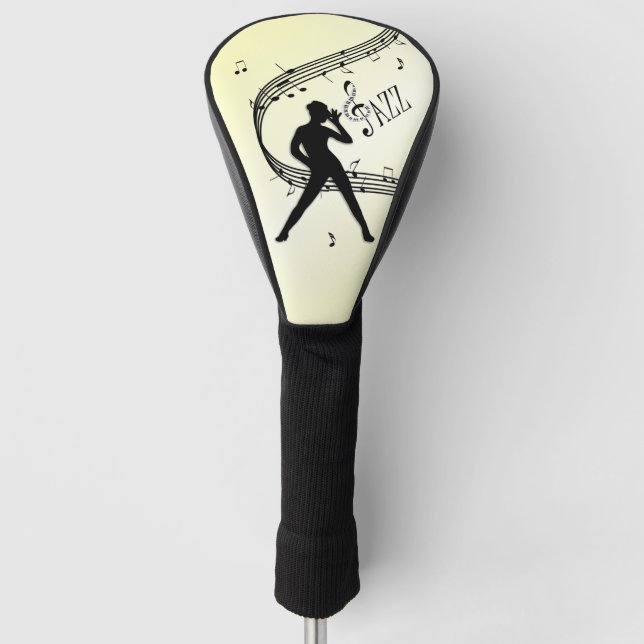 Jazz Dance Yellow Music Golf Headcover (Vorderseite)