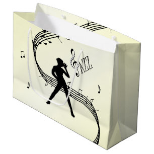 Jazz Dance Yellow Music Große Geschenktüte