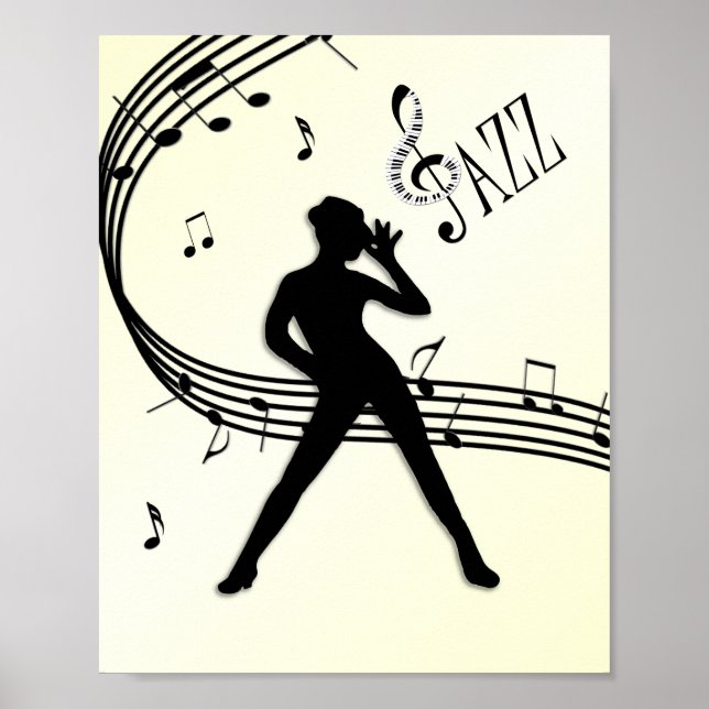 Jazz Dance Yellow Music Poster (Vorne)