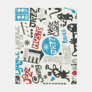 Jazz Doodle: Eclectic Music Mix Fleecedecke