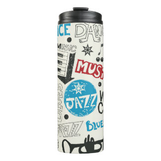 Jazz Doodle: Eklektische Musikmischung Thermosbecher