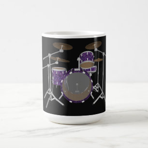 Jazz Drum Kit: Benutzerdefiniertes Set für Violet- Tasse