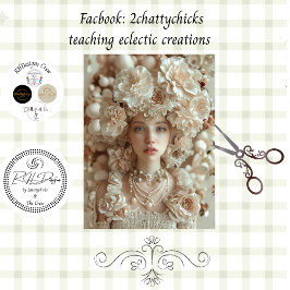 Jazz Era Lady with Floral Hat Decoupage Tissue Pa Seidenpapier