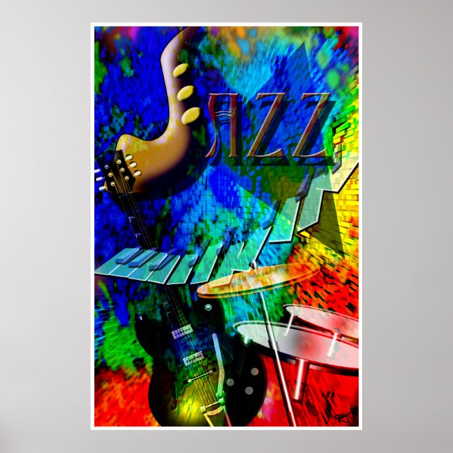 Jazz Explosionspopster Poster (Vorne)