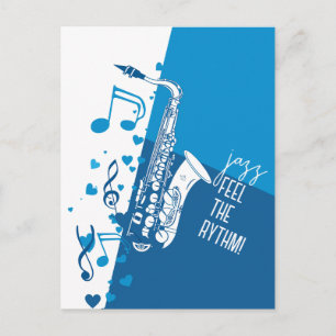 Jazz Feel der Rythm Postkarte