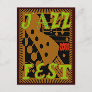 Jazz Fest 2011 Gitarre Postkarte