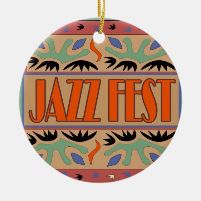 Jazz Fest Abstrakt Keramikornament (Vorne)