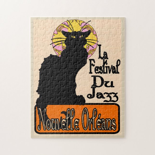 Jazz Fest Abstrakte Musikinstrumente Puzzle (Vertikal)