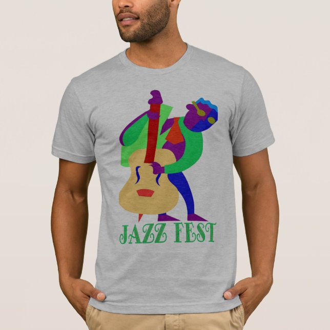 Jazz Fest Blues Man T-Shirt (Vorderseite)
