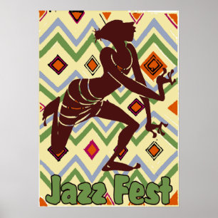 Jazz Fest Dancer zu Poster