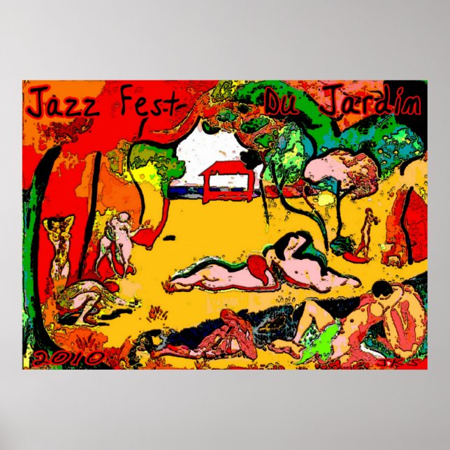 Jazz Fest Du Jardin 2010 Poster (Vorne)
