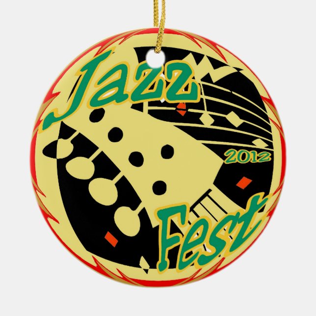 Jazz Fest Guitar 2012 Keramikornament (Vorne)