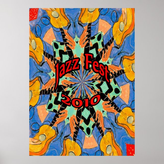 Jazz Fest Guitars Poster (Vorne)