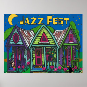 Jazz Fest Hütten Orleans Poster
