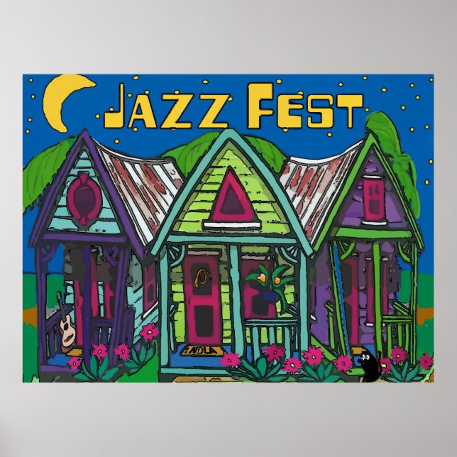 Jazz Fest Hütten Orleans Poster (Vorne)