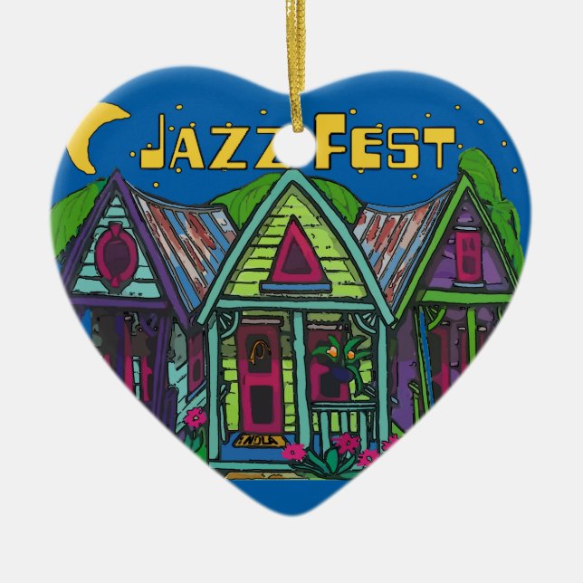 Jazz fest Keramik Ornament (Vorne)