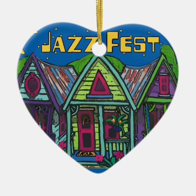 Jazz fest Keramik Ornament (Vorne)